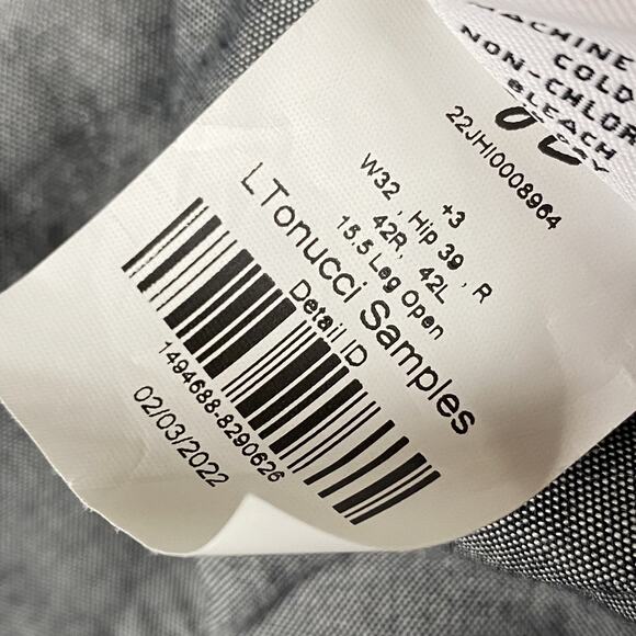 J. Hilburn Men's 36x31 Olive Green Slacks Chino Causal Formal Office Classic - Picture 6 of 11